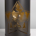 Фигурка светящаяся RISALUX «Ночной лес», LED-ночник, 3×ААА, чёрный, 12×12×20.5 см - Фото 7