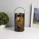 Фигурка светящаяся RISALUX «Закат в лесу», LED-ночник, 3×ААА, чёрный, 12×12×20.5 см - Фото 2