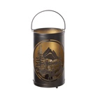 Фигурка светящаяся RISALUX «Закат в лесу», LED-ночник, 3×ААА, чёрный, 12×12×20.5 см - Фото 11