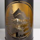 Фигурка светящаяся RISALUX «Закат в лесу», LED-ночник, 3×ААА, чёрный, 12×12×20.5 см - Фото 7