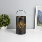 Фигурка светящаяся RISALUX «Ночные звёзды», LED-ночник, 3×ААА, чёрный, 12×12×20.5 см - Фото 1