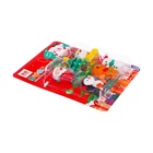 Набор ластиков фигурных, 6 штук, новогодние, в блистере - Фото 4