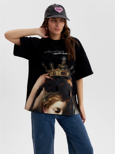 Футболка MIST Queen, р. 44, черный