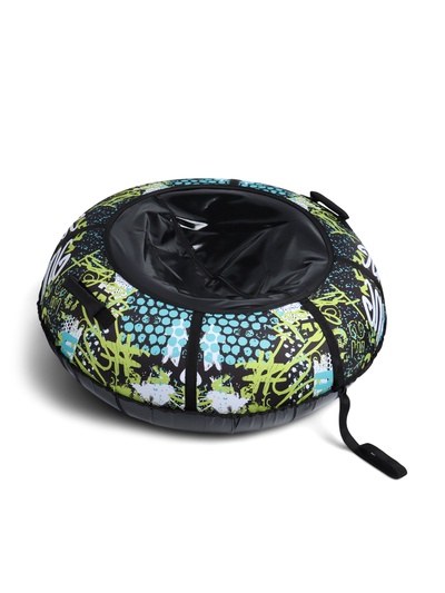 Тюбинг - ватрушка Winter Star Active life, диаметр чехла 120 см, чёрная