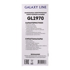 Вафельница электрическая Galaxy LINE GL 2970, 650 Вт, венские, белая 10830378 - фото 13990583