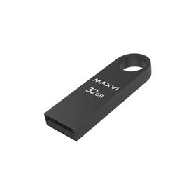 Флешка Maxvi MK, 32 Гб, USB2.0, чт до 25 Мб/с, зап до 15 Мб/с, тёмно-серая 10843707