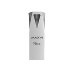 Флешка Maxvi MK2, 16 Гб, USB2.0, чт до 25 Мб/с, зап до 15 Мб/с, серебристая 10843713 - фото 13873281