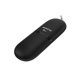 Флешка Maxvi SF, 8 Гб, USB2.0, чт до 25 Мб/с, зап до 15 Мб/с, чёрная 10843731