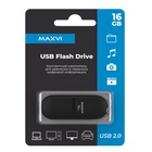 Флешка Maxvi SF, 16 Гб, USB2.0, чт до 25 Мб/с, зап до 15 Мб/с, чёрная 10843734 - фото 13978012