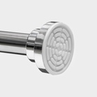 Карниз для ванной SAVANNA, телескопический, 110-200 см, нержавеющая сталь, хромированный - Фото 5