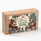 Новогодний подарок гифтбокс мини «Тёплых вечеров»: драже, печенье, леденец, шоколад - фото 27252268