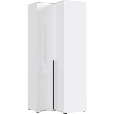 Шкаф угловой «Норд», двухстворчатый, 906×906×2236 мм, цвет белый глянец