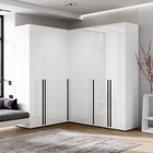 Шкаф угловой «Норд», двухстворчатый, 906×906×2236 мм, цвет белый глянец - Фото 3