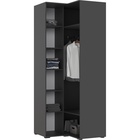 Шкаф угловой двухстворчатый «Норд», 906×906×2236 мм, цвет графит - Фото 2