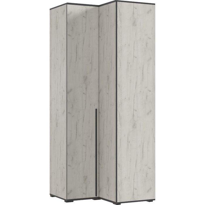 Шкаф угловой двухстворчатый «Норд», 906×906×2236 мм, цвет крафт белый - Фото 1