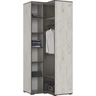 Шкаф угловой двухстворчатый «Норд», 906×906×2236 мм, цвет крафт белый - Фото 2