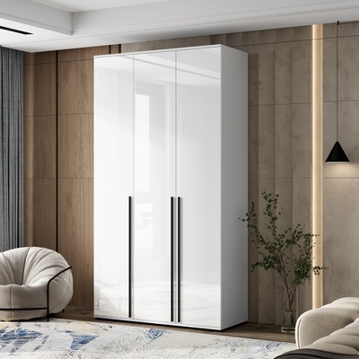 Шкаф прямой трёхстворчатый «Норд», 1200×510×2236 мм, белый глянец