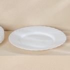 Тарелка Luminarc Trianon, d=24.5 см, обеденная, стеклокерамика, белая - Фото 2