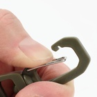 Карабин туристический, 10.5 см, универсальный, пластиковый, цвет хаки - Фото 3