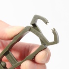 Карабин туристический, 10.5 см, универсальный, пластиковый, цвет хаки - Фото 4