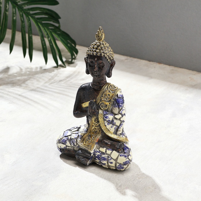 Фигурка полистоун TAKE IT EASY «Будда; ладони», мозаика, 15×8×21 см - Фото 1