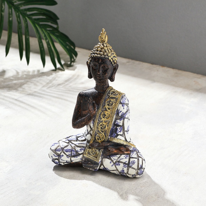 Фигурка полистоун TAKE IT EASY «Будда», мозаика, 15×8×21 см
