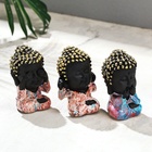 Набор фигурок полистоун TAKE IT EASY «Будда: не вижу, не слышу, не говорю», 4.5×5×9 см, 3 шт. - Фото 3