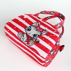 Сумка детская для девочки на молнии, регулируемый ремень, красная - Фото 5