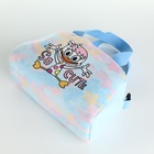 Сумка детская для девочки на молнии, регулируемый ремень, голубая - Фото 5