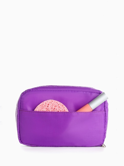 Косметичка на молнии, цвет фиолетовый