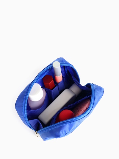 Косметичка на молнии, цвет синий