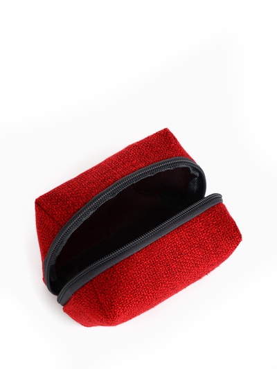 Косметичка на молнии, цвет красный