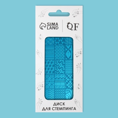 Пластина для стемпинга металлическая «Витраж», 12×6 см