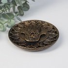 Подставка для благовоний полистоун «Рука Фатимы», золото, 9.8×9.8×1 см - Фото 2