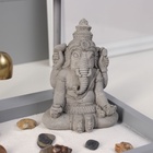 Японский сад камней настольный «Дзен. Ганеша у храма», с набором аксессуаров, колокольчик, 16×22×18.5 см - Фото 3