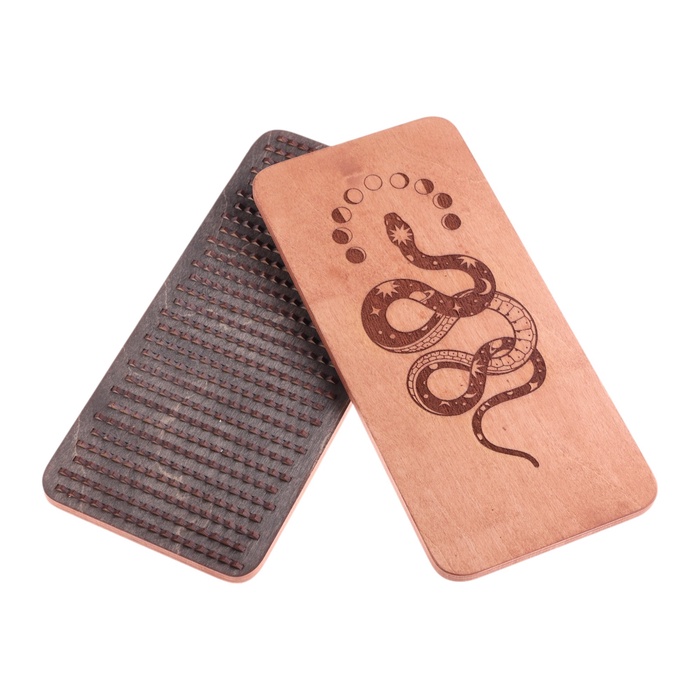 Садху, доска с гвоздями из дерева, для йоги «Кобра», для начинающих, шаг 8 мм, 14×30 см - Фото 1