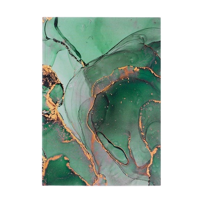 Ежедневник недатированный Calligrata «Зелёный мрамор», А5, 80 листов, матовая ламинация