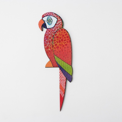 Декор на стену, для дома «Попугай», угловой, над дверью, 30 см