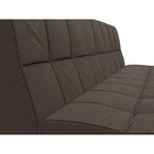 Прямой диван «Винсент», ППУ, механизм книжка, рогожка, цвет амур коричневый - Фото 4