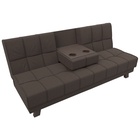 Прямой диван «Винсент», ППУ, механизм книжка, рогожка, цвет амур коричневый - Фото 2