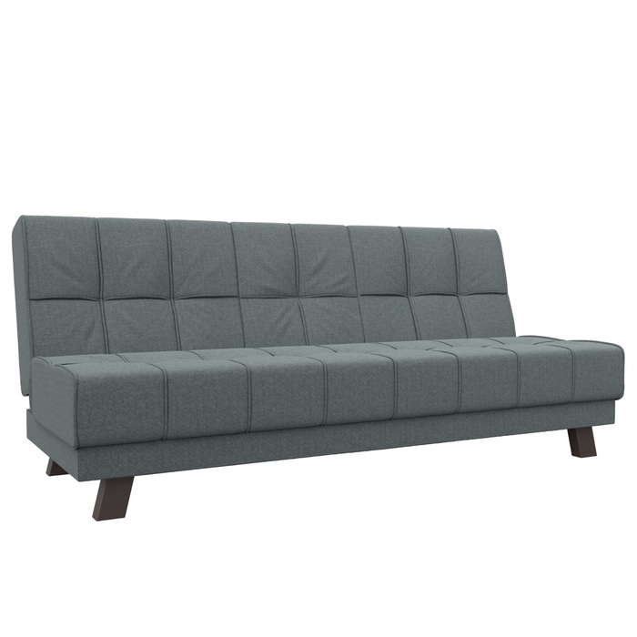 Прямой диван «Винсент», ППУ, механизм книжка, рогожка, цвет амур серый - Фото 1