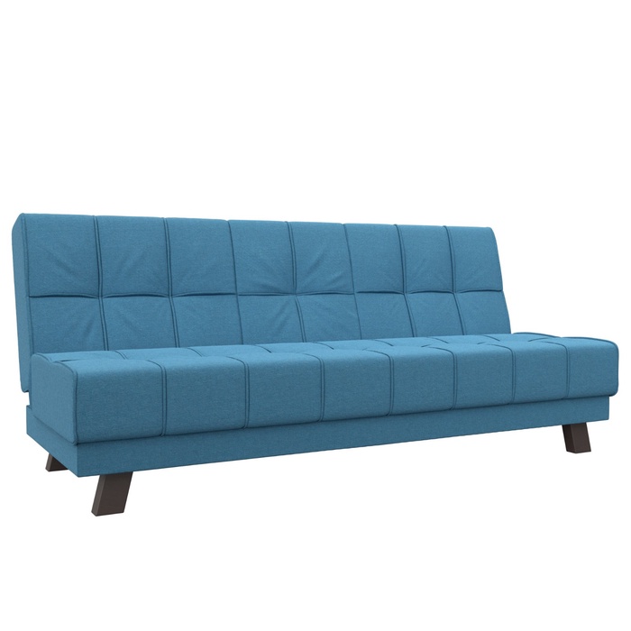 Прямой диван «Винсент», ППУ, механизм книжка, рогожка, цвет амур голубой - Фото 1