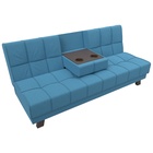 Прямой диван «Винсент», ППУ, механизм книжка, рогожка, цвет амур голубой - Фото 2