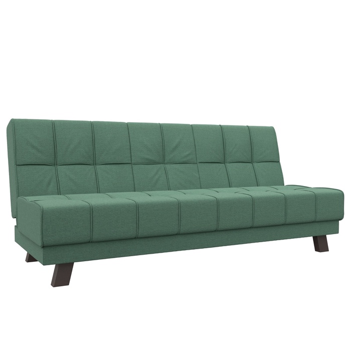 Прямой диван «Винсент», ППУ, механизм книжка, рогожка, цвет амур зелёный - Фото 1