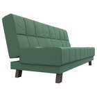 Прямой диван «Винсент», ППУ, механизм книжка, рогожка, цвет амур зелёный - Фото 6