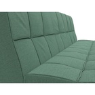 Прямой диван «Винсент», ППУ, механизм книжка, рогожка, цвет амур зелёный - Фото 4