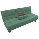 Прямой диван «Винсент», ППУ, механизм книжка, рогожка, цвет амур зелёный - Фото 2
