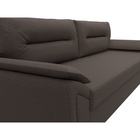 Прямой диван «Нэстор Лайт», ППУ, механизм еврокнижка, рогожка, цвет амур коричневый - Фото 4