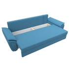 Прямой диван «Нэстор Лайт», ППУ, механизм еврокнижка, рогожка, цвет амур голубой - Фото 7