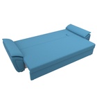 Прямой диван «Нэстор Лайт», ППУ, механизм еврокнижка, рогожка, цвет амур голубой - Фото 8